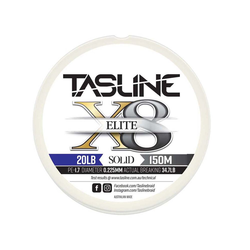 Tasline Elite X8 150m White Braid