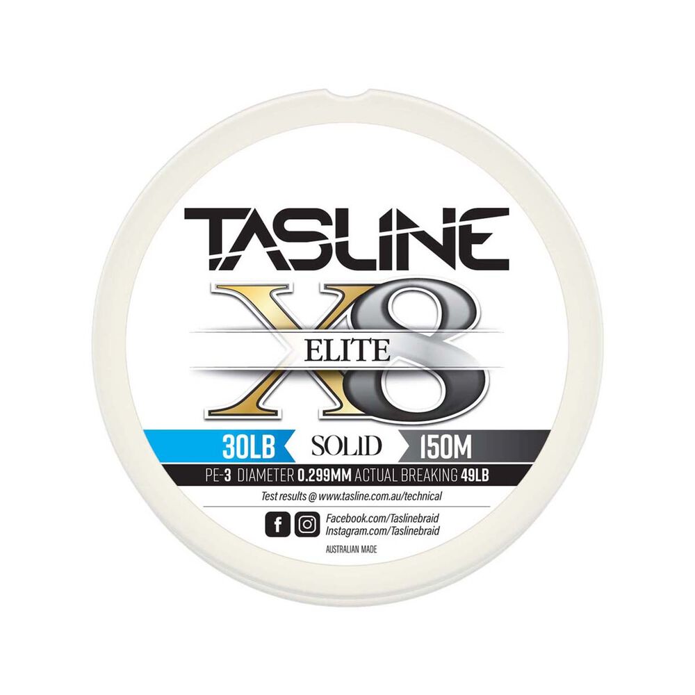 Tasline Elite X8 150m White Braid