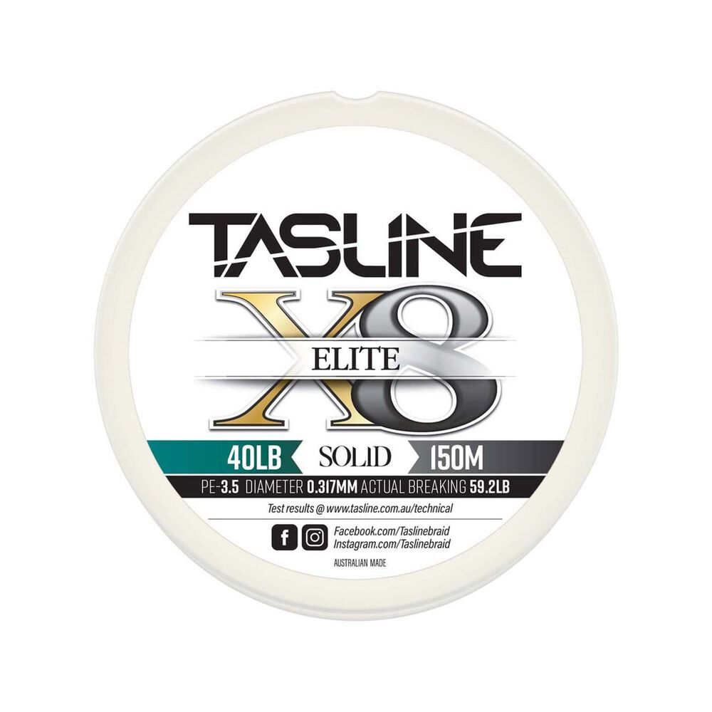 Tasline Elite X8 150m White Braid