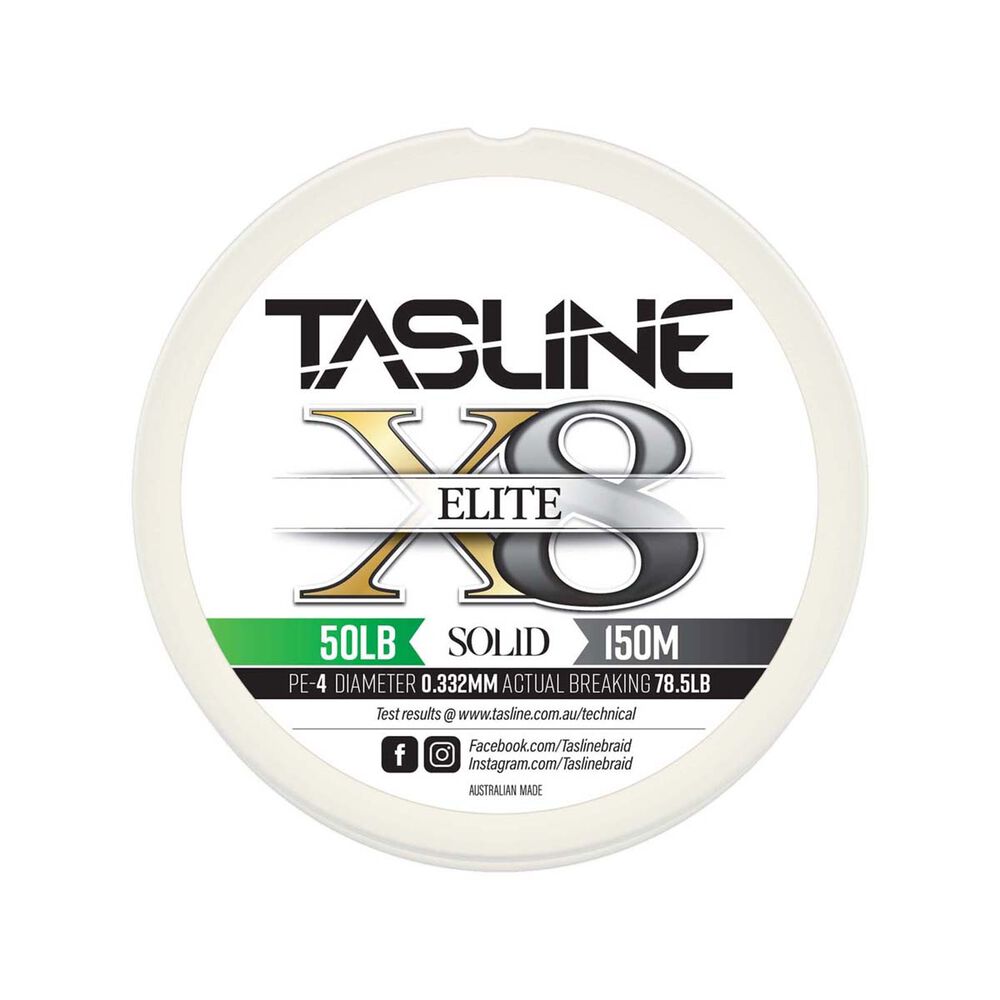 Tasline Elite X8 150m White Braid
