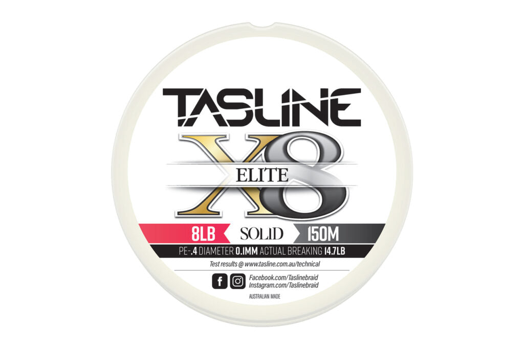 Tasline Elite X8 150m White Braid