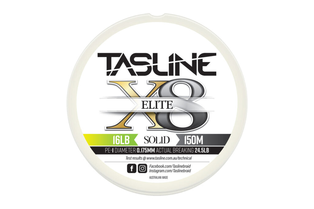 Tasline Elite X8 150m White Braid