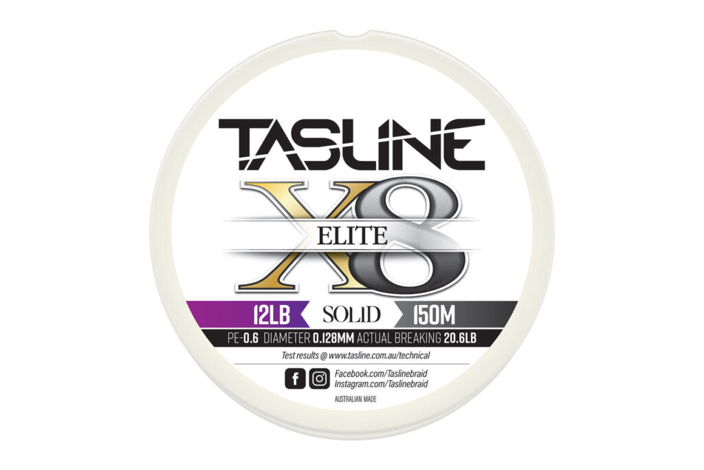 Tasline Elite X8 150m White Braid